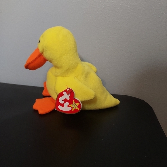 TY Original Beanie Baby Quacker The Duck With PVC Pellets 1993 - Picture 3 of 5